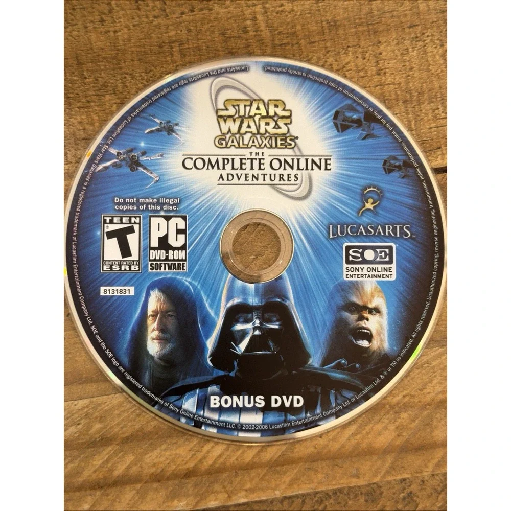 Star Wars Galaxies The Complete Online Adventures For PC CD-Rom Complete Nice!!!